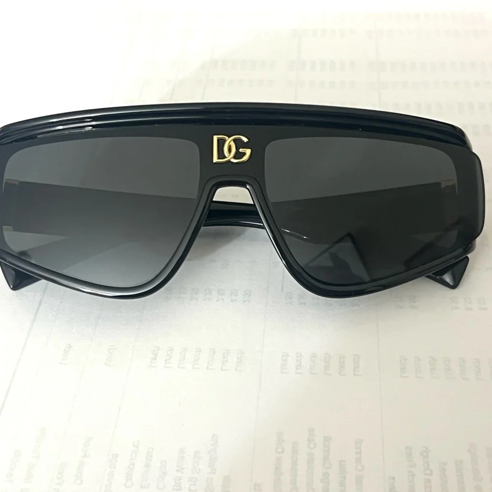 Dolce & Gabbana Black Glasses with Bold Frame and Dark Lenses